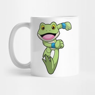 Frog at Running with Sweatband Mug